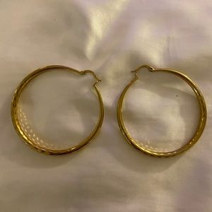 Gold Plated Hoops